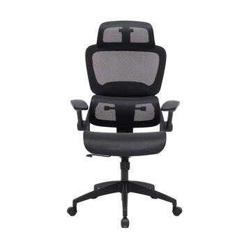 Poltrona da Ufficio Nera Ergonomica Kinetika con Ruote,... - Marino Fa Mercato