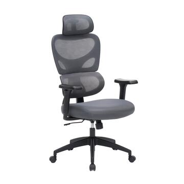 Poltrona da Ufficio Grigia Ergonomica Regent con Ruote,...