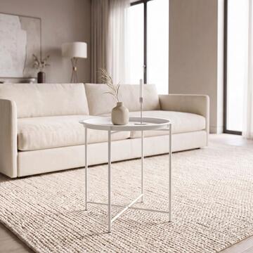 Tavolino Rotondo da Caffè Perion 47x47 h50 cm con... - Marino Fa Mercato
