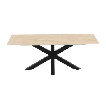 Tavolino Moderno da Caffè Keta 120x60x45 cm - Travertino - Marino fa Mercato