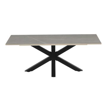 Tavolino Moderno da Caffè Keta 120x90 cm - Grigio