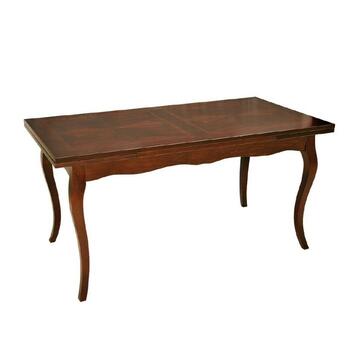 Tavolo classico Rombo in legno bassano con gambe a...