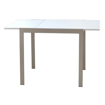 Tavolo in legno 80/120X80 bianco