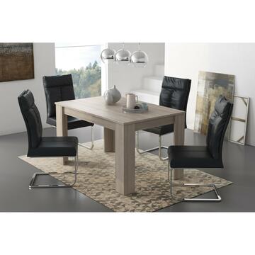 Tavolo moderno da pranzo allungabile in finitura legno olmo, 110/150x70