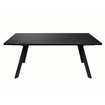 Tavolo da Pranzo Moderno Sosa Nero - 180/260x90 h76...