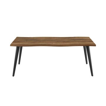 Tavolo da Pranzo Moderno Trubi 200x100 piano Legno Melaminico Rovere Grigio