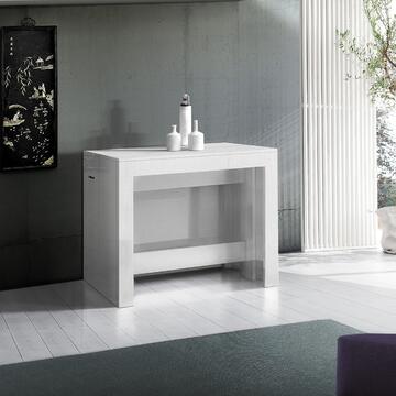 Tavolo Console Pratika 51/300x97cm Bianco - Marino fa Mercato