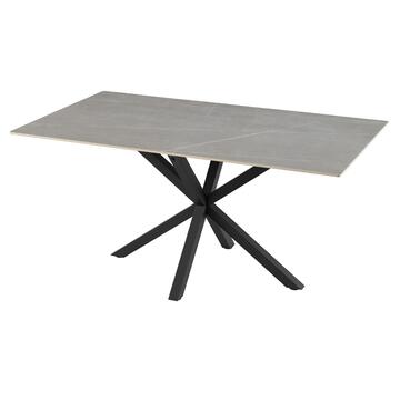 Tavolo Moderno da Pranzo Keta 160x90 cm - Grigio
