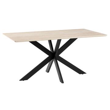 Tavolo da Pranzo Moderno Veki Rovere Grigio - 160x90...