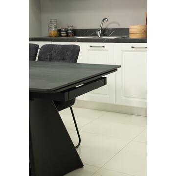 Tavolo da Pranzo Moderno Arade Grigio - 180/280x90... - Marino fa Mercato