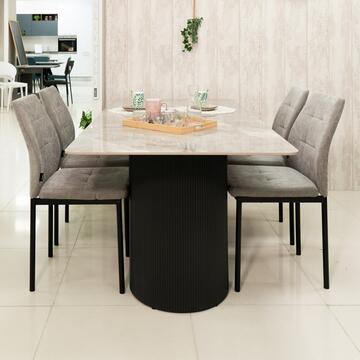 Tavolo Moderno con Piano in Ceramica e Gambe in Metallo... - Marino Fa Mercato