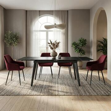 Tavolo Moderno Allungabile Dioniso Nero in Ceramica... - Marino Fa Mercato