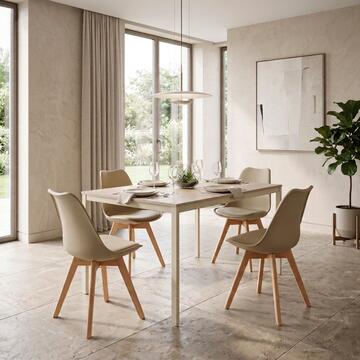 Tavolo Rettangolare Moderno 120x75 h75 cm con Struttura... - Marino Fa Mercato