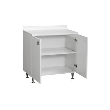 Base cucina 2 ante bianco frassino, 80x81x50 - Marino fa Mercato