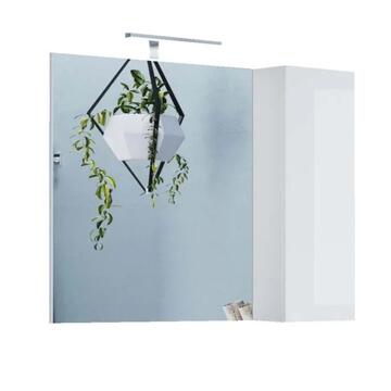 Specchiera Bagno Moderna con Pensile Salvaspazio Bianco... - Marino Fa Mercato