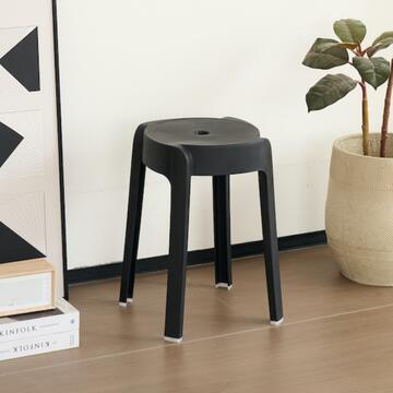 Sgabello Arko in Polipropilene 32x32 h45 cm - Impilabile - Bianco/Nero/Grigio/Celeste/Kaki (Scegli il colore dopo l'ordine)