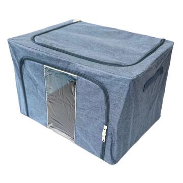 Contenitore Scatola Salvaspazio in Tessuto 60x42 h 40 cm - Colori Assortiti