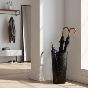 Portaombrelli in Metallo con Motivo Traforato - 24x24 h45 cm - per Ingressi, Uffici, Negozi - Colori Assortiti