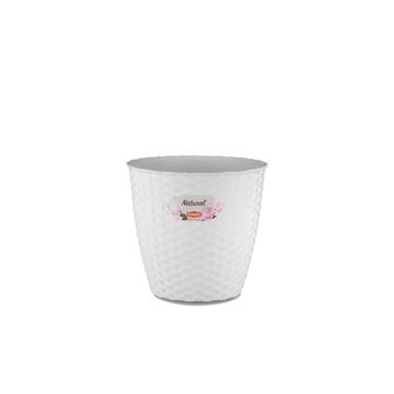 Vaso natural 14 cm bianco Marino fa Mercato