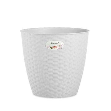 Vaso natural 24 cm bianco - Marino fa Mercato