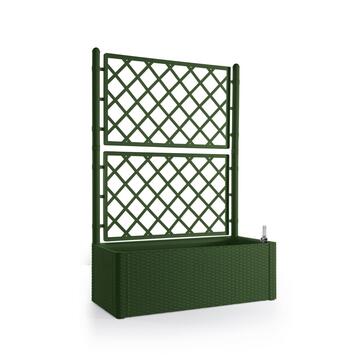 Fioriera con spalliera rettangolare verde 100x142x43cm - Marino fa Mercato