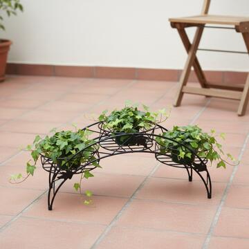 Fioriera Trix in Ferro Verniciato Nero - 62x21 h30... - Marino Fa Mercato