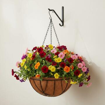 Fioriera Cocco Sospesa Rotonda d 30,5 cm - per Terrazza,... - Marino Fa Mercato