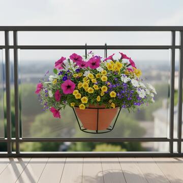 Balconiera/Porta Vaso Sospeso Esel d 30 cm in Ferro... - Marino Fa Mercato