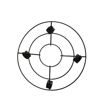 Portavaso Cruz Rotondo d 35 cm in Ferro Verniciato... - Marino Fa Mercato