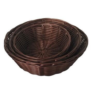 Set 3 Cesti Saty Rotondi - 25xh8 cm + 21xh7 cm + 17xh6... - Marino Fa Mercato