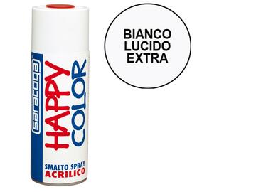 Saratoga Happy Color vernice spray acrilico bianco...