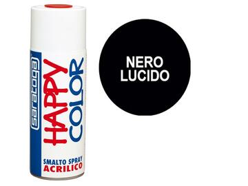 Saratoga Happy Color vernice spray acrilico nero lucido... - Marino fa Mercato