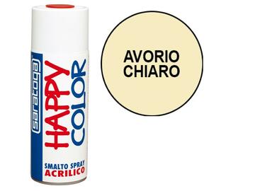 Saratoga Happy Color vernice spray acrilico avorio...