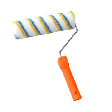 Spazzola a Rullo per 23x4,5 cm con Manico in Plastica da 30 cm - per Pittura Murale