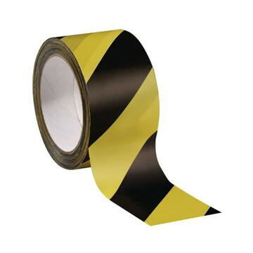 Nastro segnaletico di sicurezza pvc giallo e nero 50x30mt - Marino fa Mercato