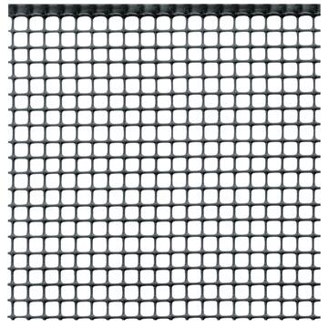 Rete di plastica quadra 10 mm 1 x 5 Mt Antracite - Marino fa Mercato