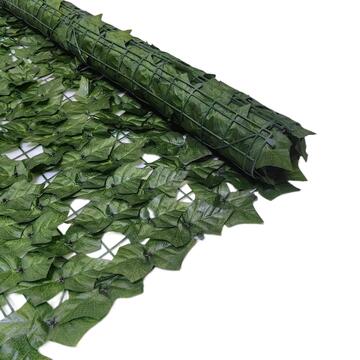 Recinzione con Foglie Edera Artificiali 300x100 cm in PE e Poliestere per Giardino e Balcone Marino Fa Mercato