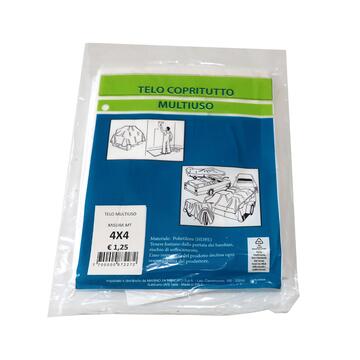 Telo Multiuso Copritutto in Polietilene (HDPE) 4x4 mt Marino Fa Mercato