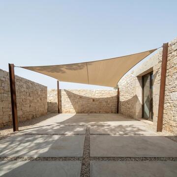 Tenda a Vela Quadrata Beige 3x3 mt in HDPE Ombreggiante... - Marino Fa Mercato