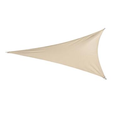 Tenda a Vela Triangolare Beige 3x3x3 mt in HDPE Ombreggiante con Occhielli e Corde