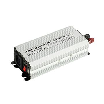 Tudor Convertitore di Corrente Inverter 12V-230V 600W con Picco 1200W e Porta USB