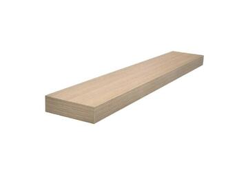 Mensola legno noce con fissaggio a scomparsa, 120x26x7,5