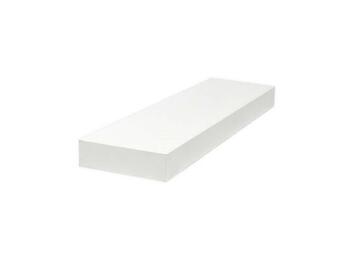 Mensola bianca con fissaggio a scomparsa, 150x26x7,5