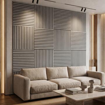 Pannello Acustico Perla 60x60 cm Fonoassorbente per Parete e Soffitto