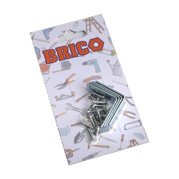 Confezione 4 Angolari Reggipiano 3 cm con Viti - Ferramenta, Brico, Fai-da-te Marino Fa Mercato