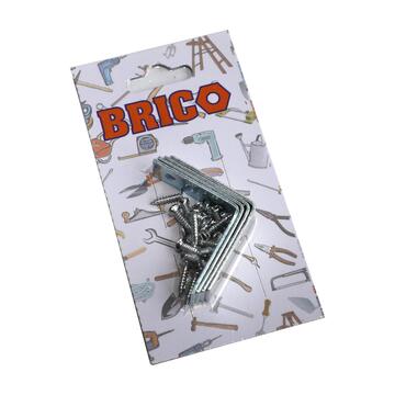 Confezione 4 Angolari Reggipiano 5 cm con Viti - Ferramenta, Brico, Fai-da-te Marino Fa Mercato