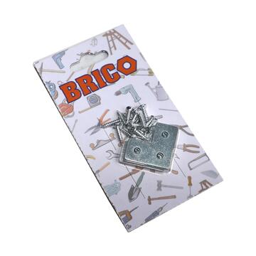 Confezione 4 Staffe a L 3 cm - Ferramenta, Brico, Fai-da-te Marino Fa Mercato