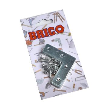 Confezione 4 Staffe a L 5 cm - Ferramenta, Brico, Fai-da-te Marino Fa Mercato