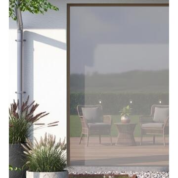 Zanzariera Adesiva Ecco Grigia 150x300 cm Riducibile per Finestre e Camper