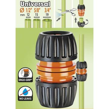 Riparatore universale per tubo irrigazione 1/2, 5/8, 3/4 - Claber